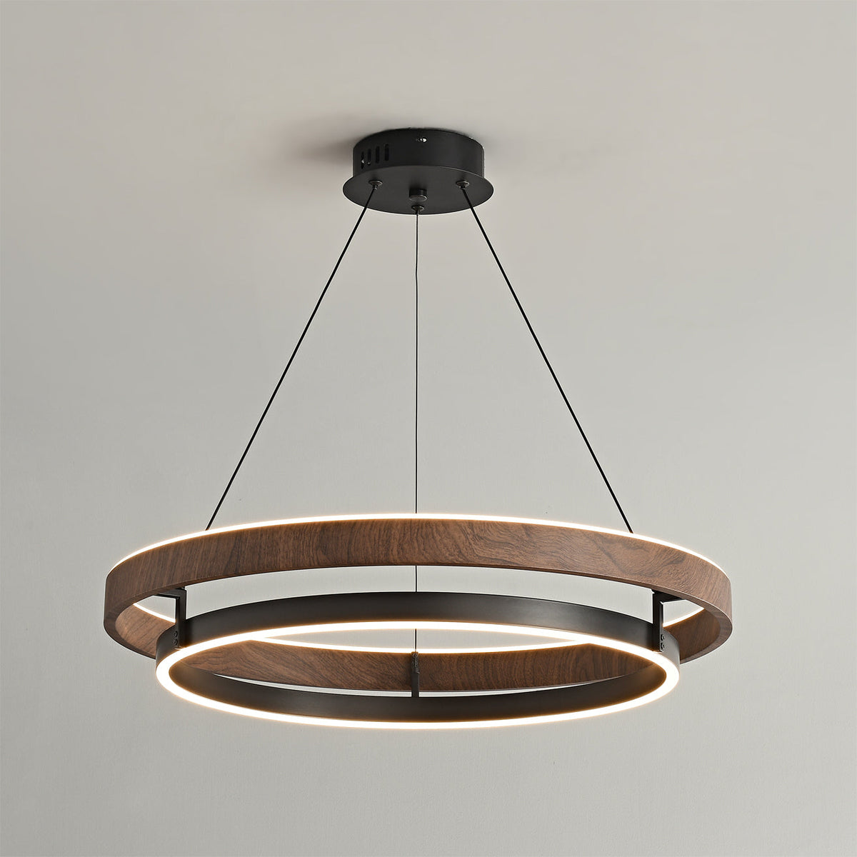 Moderne LED-Hängelampe mit Ringen – Designbeleuchtung mit warmem Licht | Sansoti