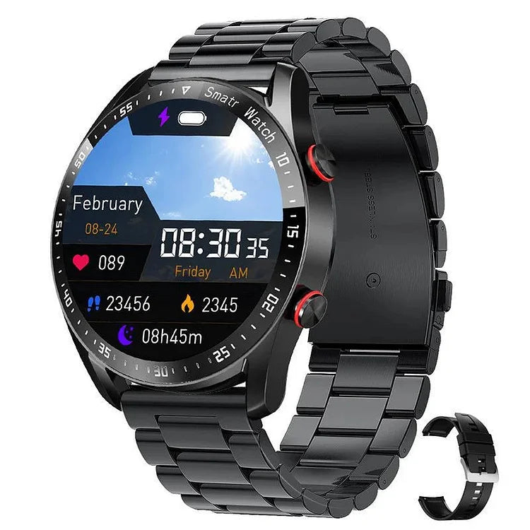 Smartwatch with Health Features and Bluetooth Calling – HD Screen 1.45 Inch – Heart Rate and Blood Oxygen Measurement | Sansoti