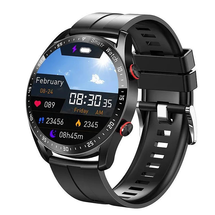 Smartwatch met Gezondheidsfuncties en Bluetooth-bellen – HD-scherm 1,45 inch – Hartslagmeter en Bloedzuurstofmeting | Sansoti