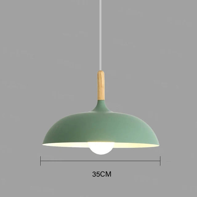 Deckenlampe mit skandinavischem Eichenakzent – warmes LED-Licht für Wohnzimmer und Schlafzimmer | Sansoti