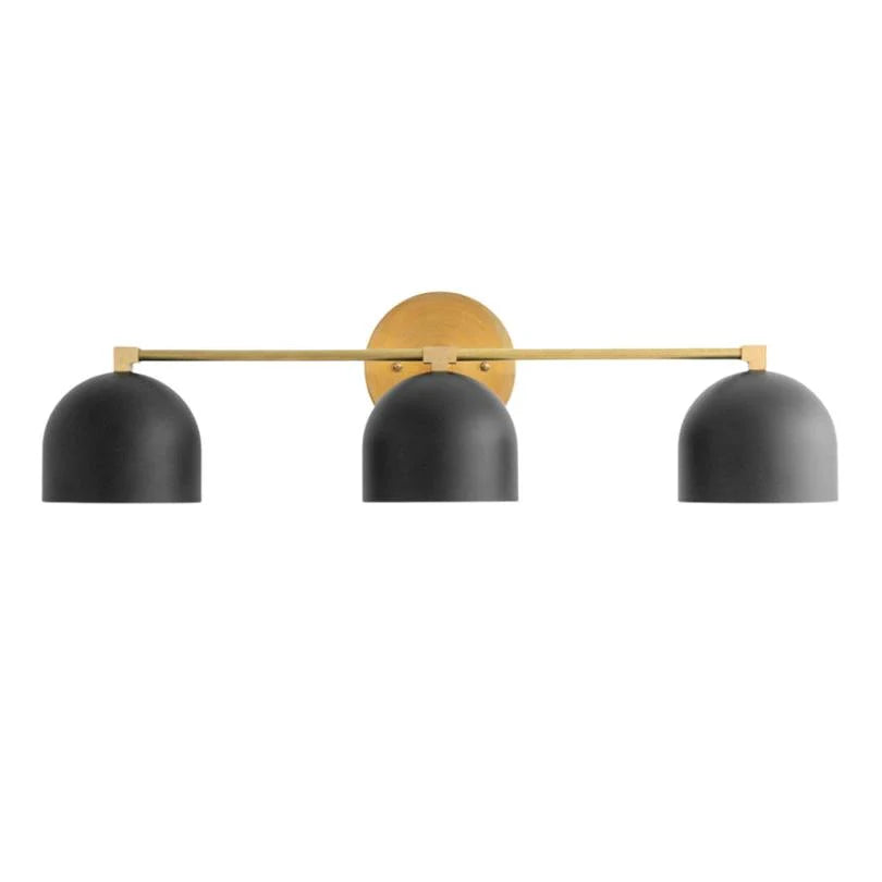 Metal Wall Lamp with Spherical Shade – Scandinavian Atmosphere Lamp for Bathroom Bedroom Living Room – Modern Wall Lighting Black Gold Brass | Sansoti