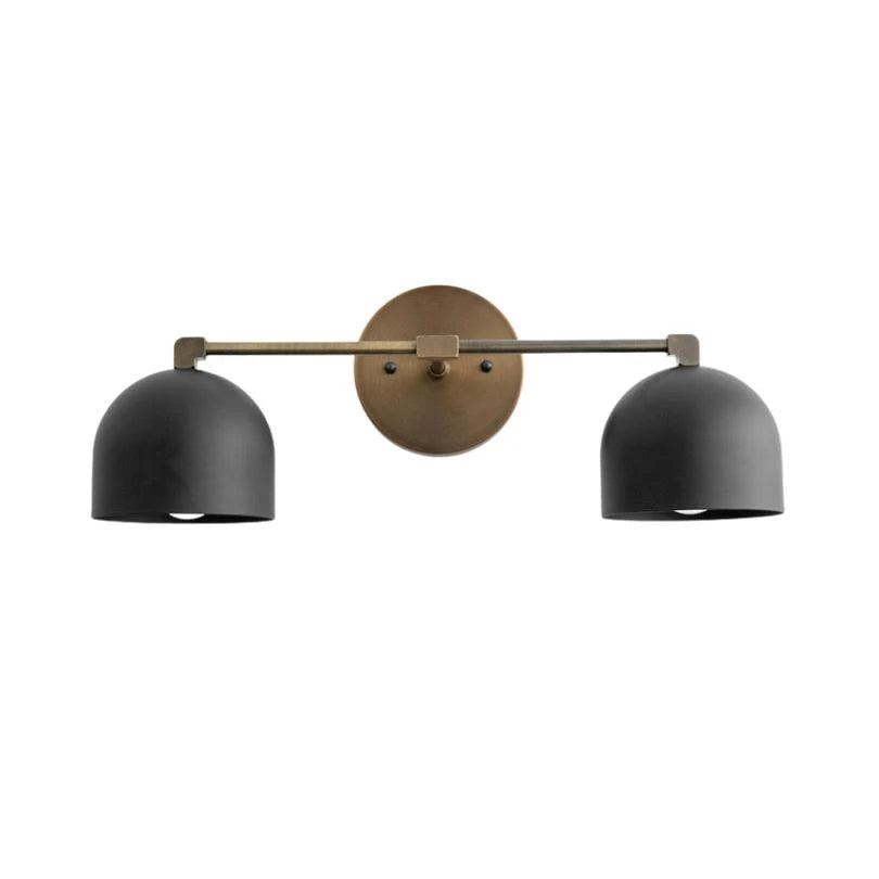 Metal Wall Lamp with Spherical Shade – Scandinavian Atmosphere Lamp for Bathroom Bedroom Living Room – Modern Wall Lighting Black Gold Brass | Sansoti