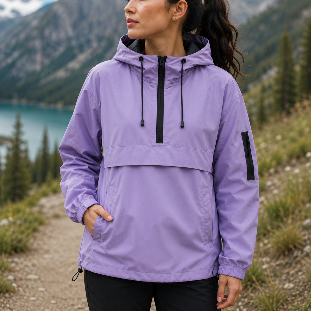 Waterdichte Parka voor Dames Winddichte Winterjas met Capuchon Ritssluiting Functionele Outdoorjas Winterkleding | Sansoti