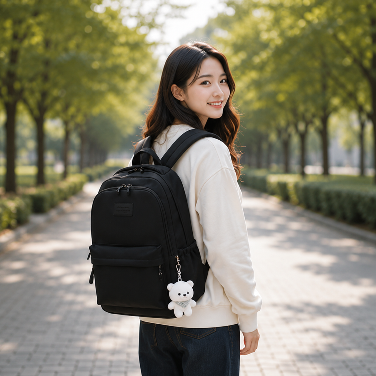 Sac à dos quotidien avec compartiment pour ordinateur portable en nylon 20-35 L, bretelles rembourrées, ergonomique et confortable, pour les voyages et les études | Sansoti