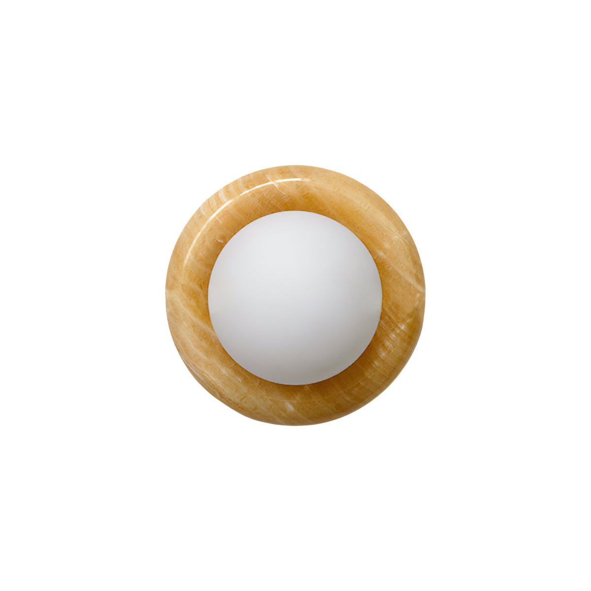 Jade Wandlamp met Glazen Kap 14cm Mat Glas G9 Fitting Binnen Verlichting Natuursteen Design Sfeerverlichting | Sansoti