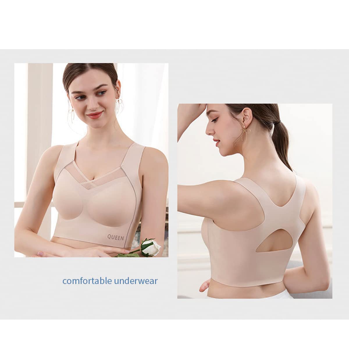 Push-Up Bra with Full Cup and Back Support for Optimal Comfort Natural Shape Everyday Wear Underwear | Sansoti