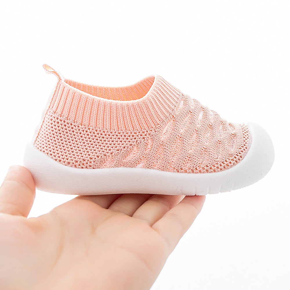 Chaussettes-chaussures pour bébé avec semelle antidérapante Design en mesh Chaussures pour enfants Respirantes Confort Premiers pas Tout-petits | Sansoti