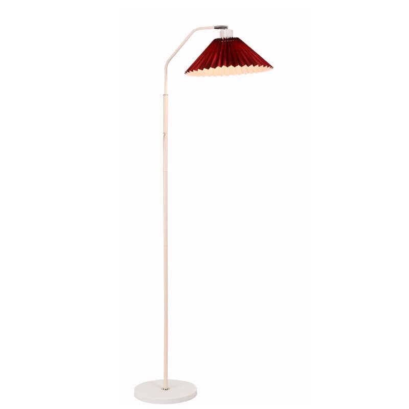 Stehlampe Gefalteter Schirm Metall 149cm Wohnzimmer Schlafzimmer Dimmbar Stehlampe Stoff Retro Skandinavisch Leselampe | Sansoti