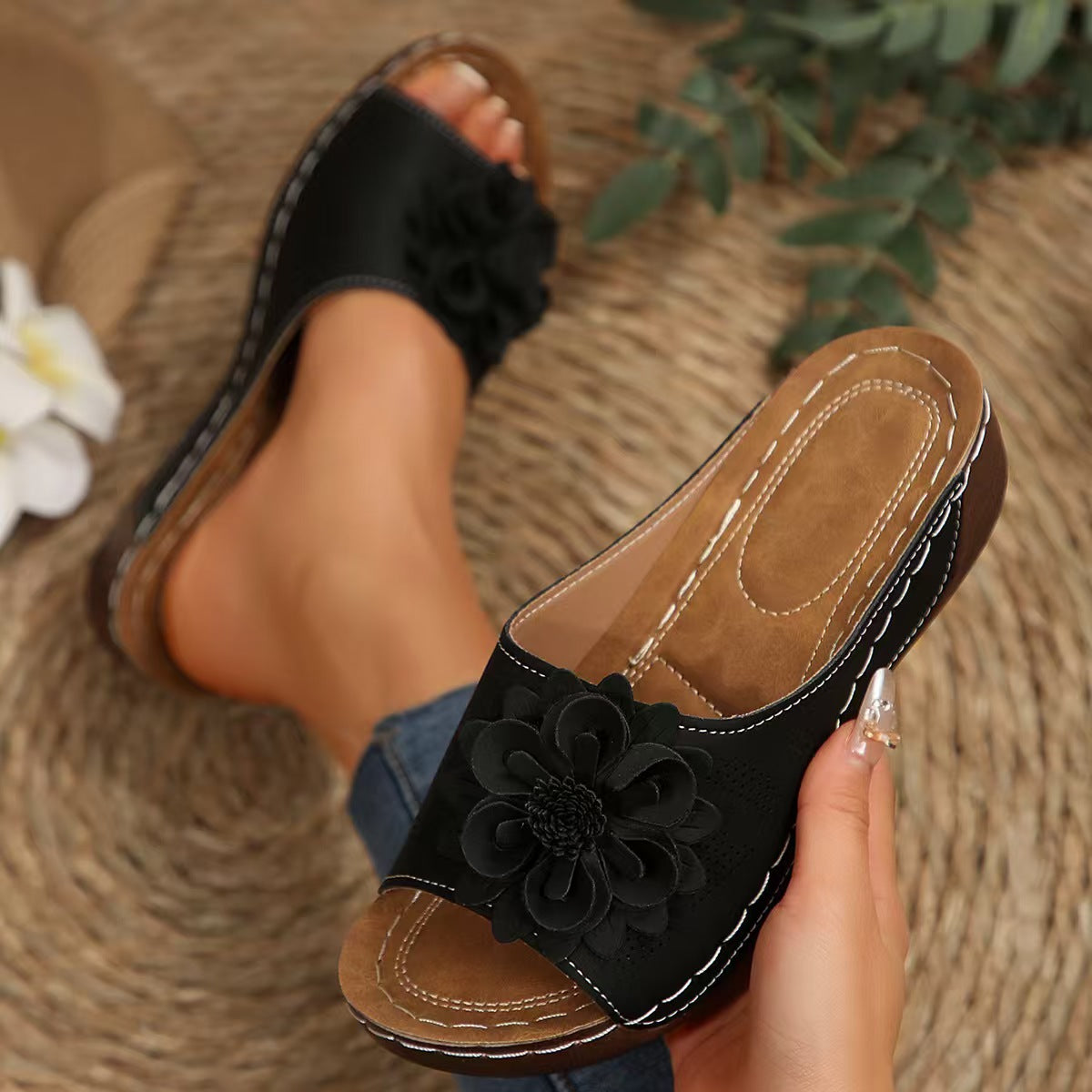 Mocassins confortables pour femmes avec semelle douce Noir Blanc Rouge Jaune Or Beige Marine Marron Argent Chaussures plates à enfiler Chaussures de travail Décontractées Chaussures de marche | Sansoti