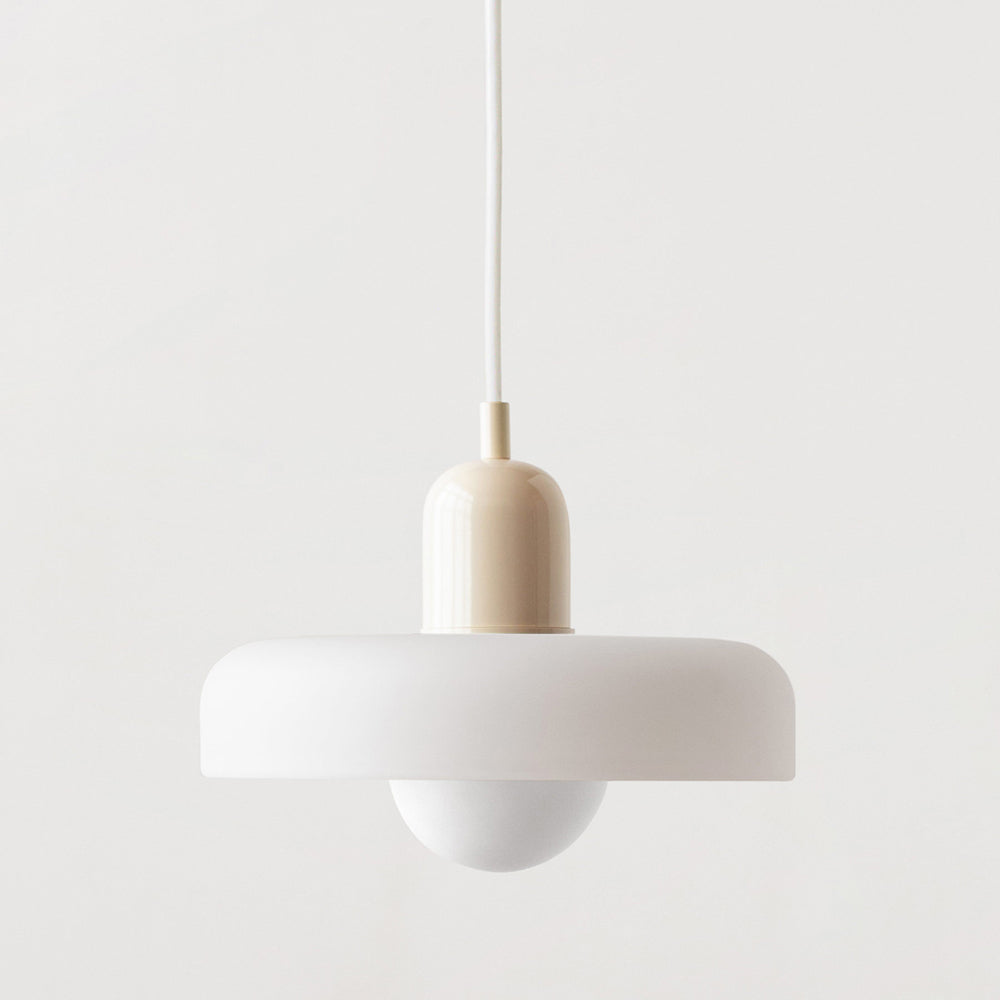 Suspension moderne en verre coloré 25/35cm E27 design minimaliste réglable | Sansoti