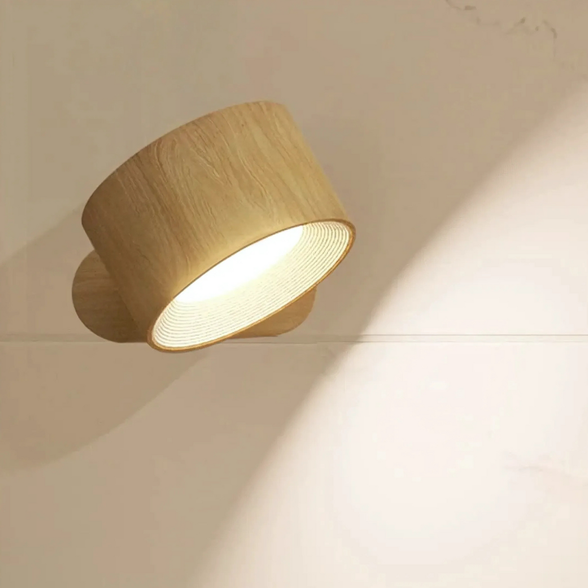 Wall Lamp Wireless Magnetic 360° Rotatable Rechargeable LED Stick On | Sansoti