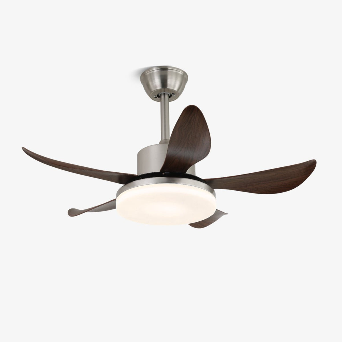 Moderner Deckenventilator Nerra aus Holz mit Beleuchtung – Ø91cm | Sansoti
