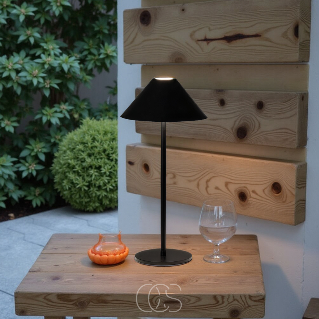 Wireless LED Table Lamp Touch Dimmable 20h Battery IP54 Indoor Outdoor Warm White 3000K Lantern Design | Sansoti