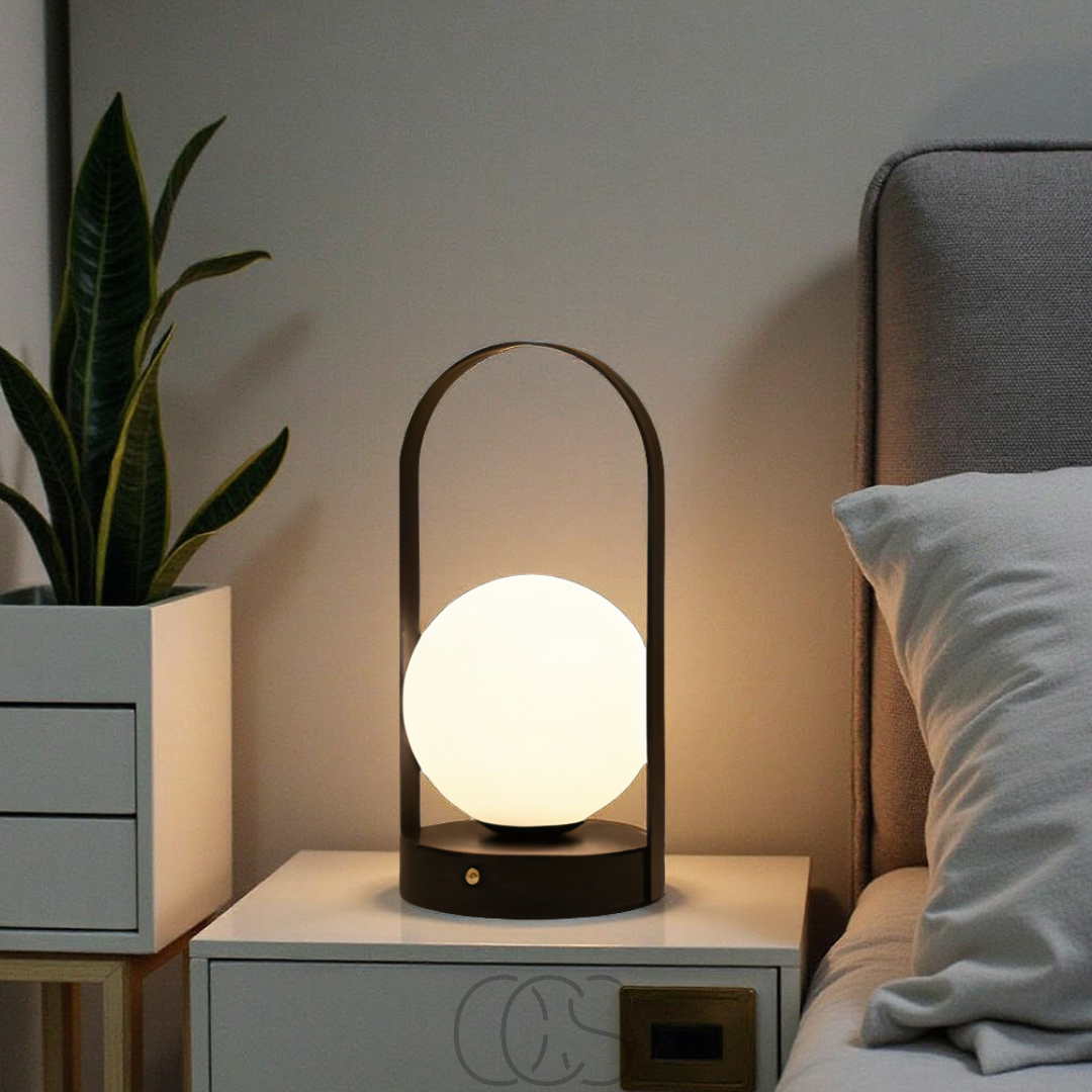 Wireless LED Ball Table Lamp 12cm Dimmable Rechargeable Indoor Outdoor Mood Lamp Night Light Touch Control | Sansoti