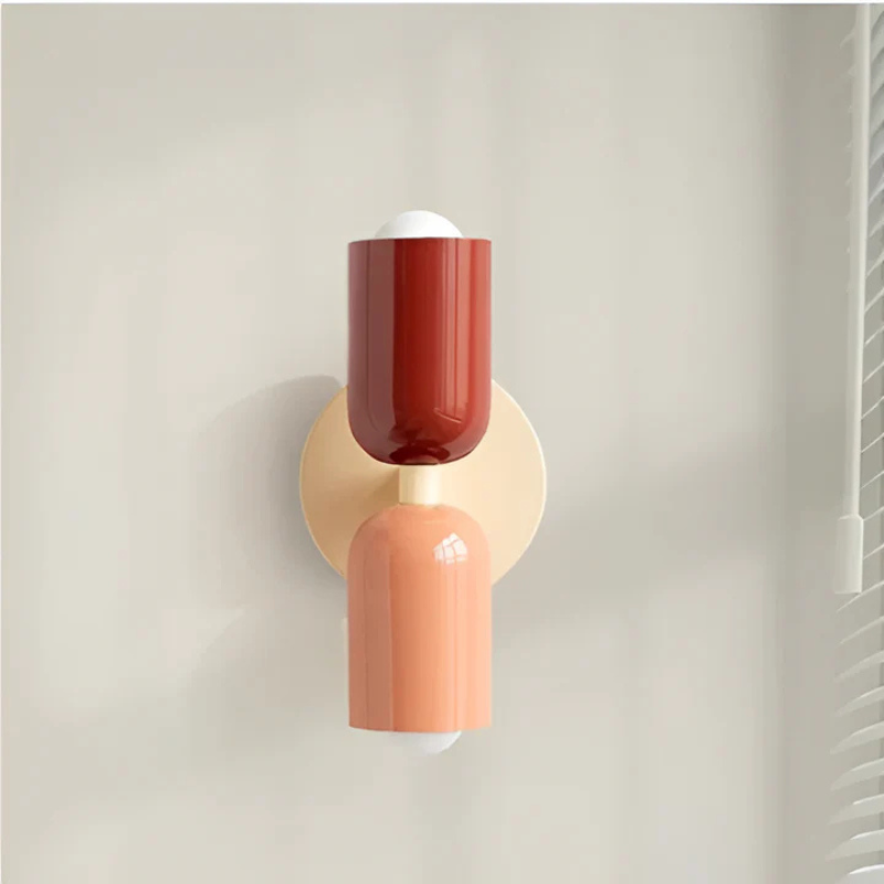 Dubbele LED-wandlamp Crème Modern Design voor Woonkamer Slaapkamer | Sansoti