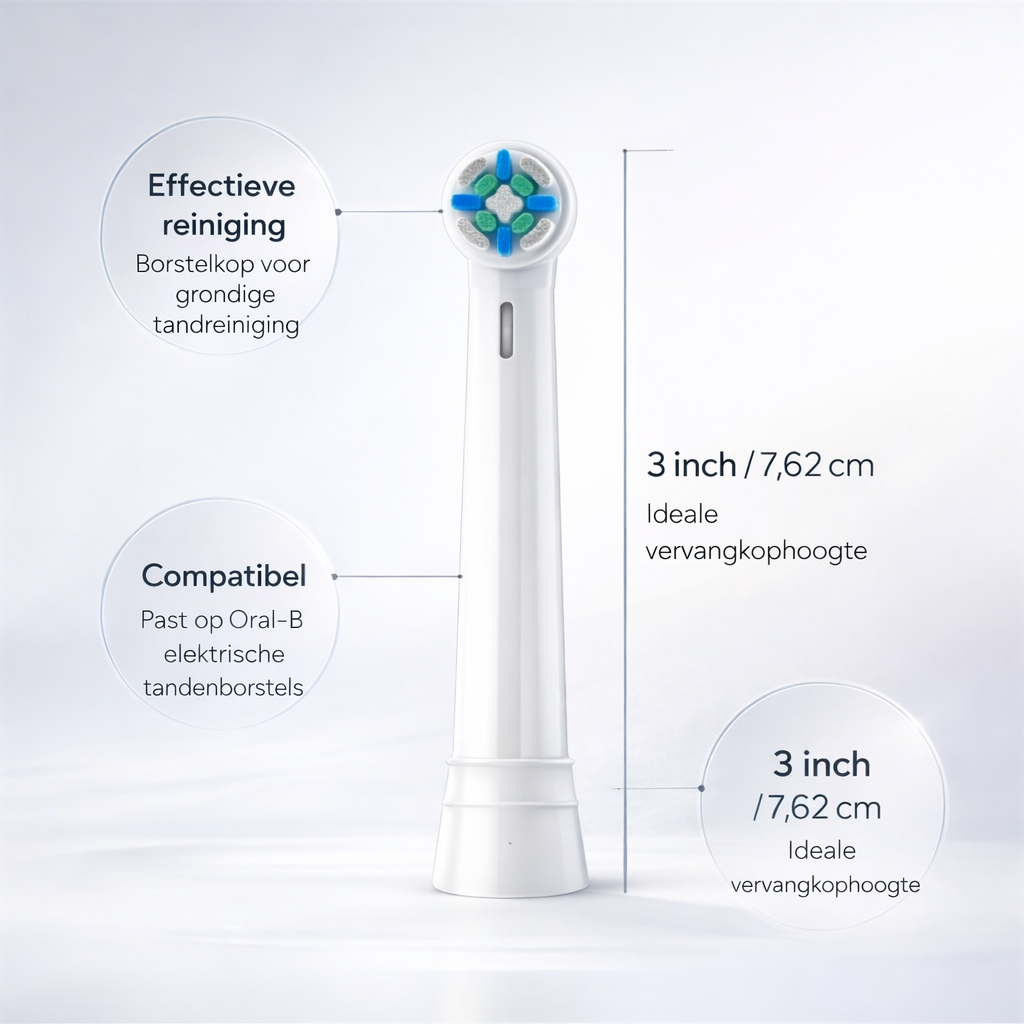 Replacement Brush Heads Universal Compatibility Soft Bristles Dental Care Oral Hygiene Daily Use | Sansoti