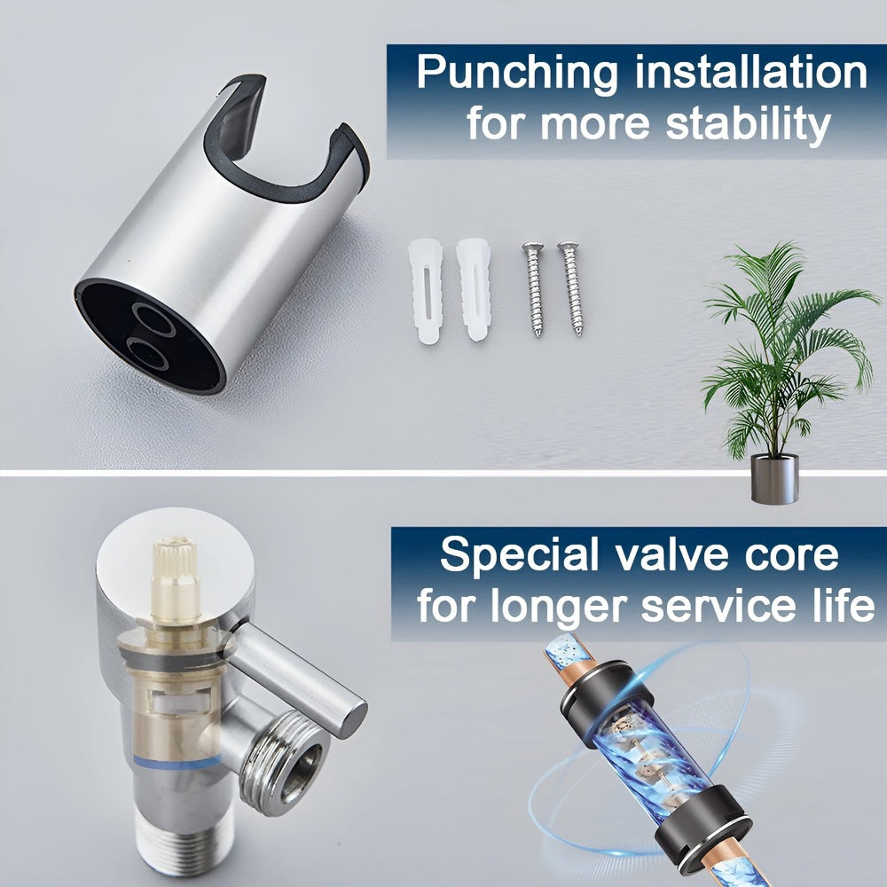 Bidet Shower Set Stainless Steel 304 Wall Mounted Toilet Hygiene Spray | Sansoti