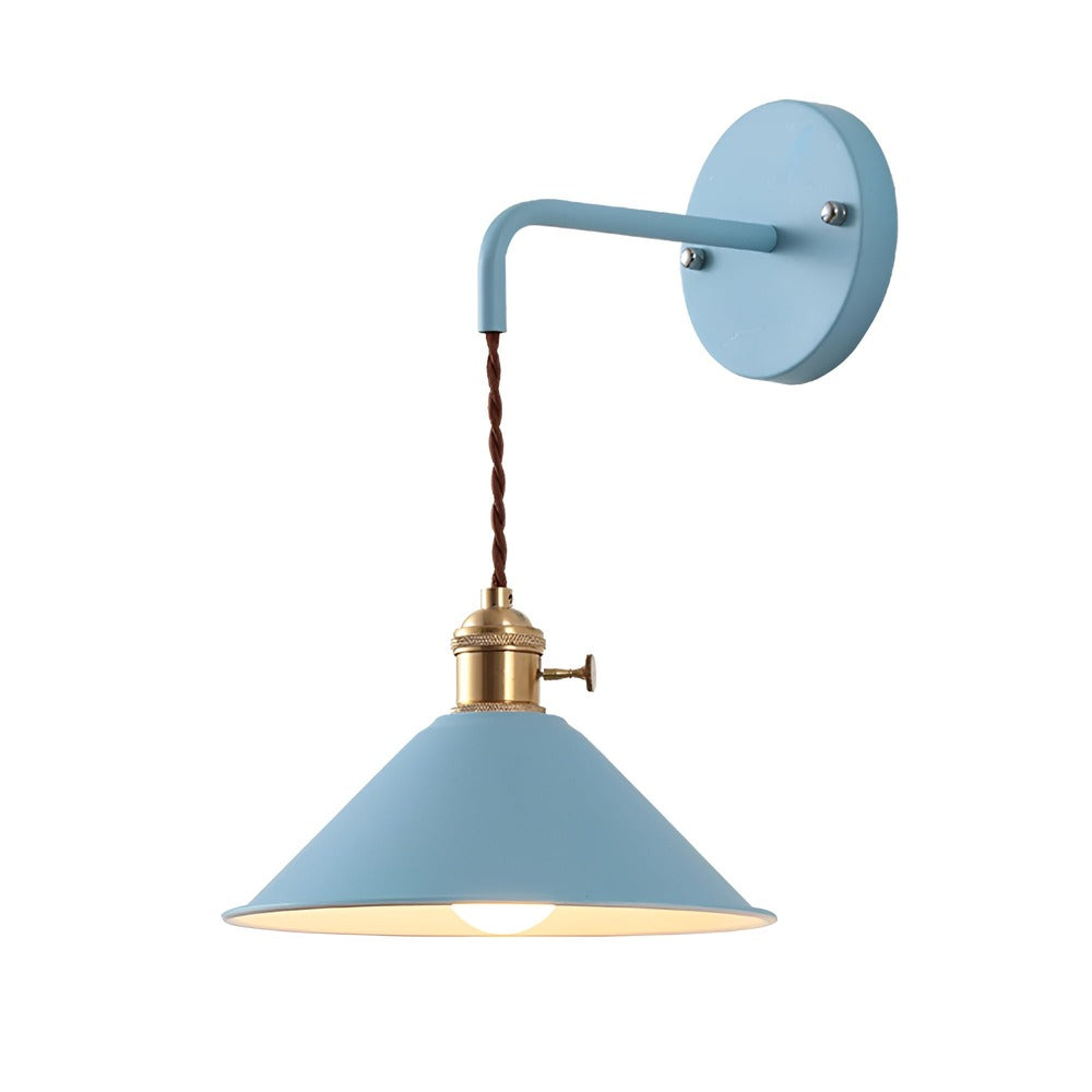 Wandlampe Retro Vintage Metall Kegelform 22cm Industrielles Design | Sansoti