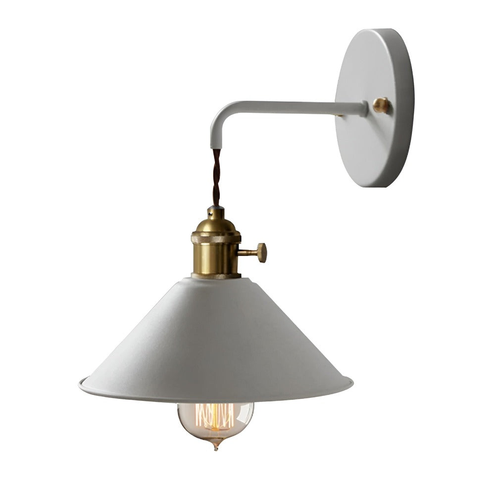 Wandlampe Retro Vintage Metall Kegelform 22cm Industrielles Design | Sansoti