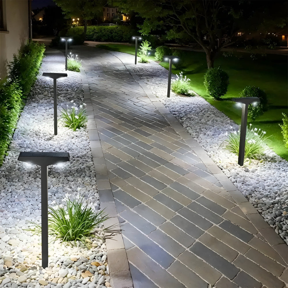 Solar Lampe Außen 4 Stück Wasserdicht IP65 Gartenweg Terrasse 60cm | Sansoti