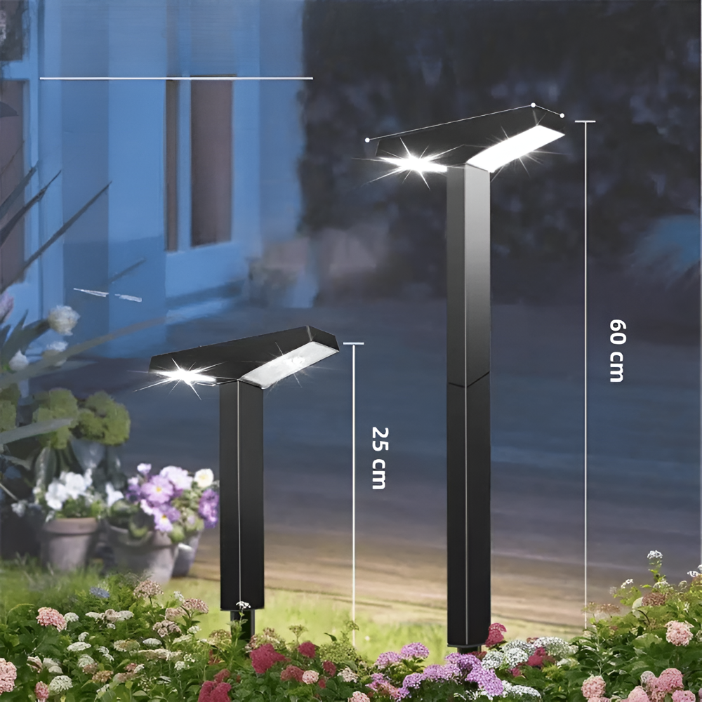 Solar Lampe Außen 4 Stück Wasserdicht IP65 Gartenweg Terrasse 60cm | Sansoti