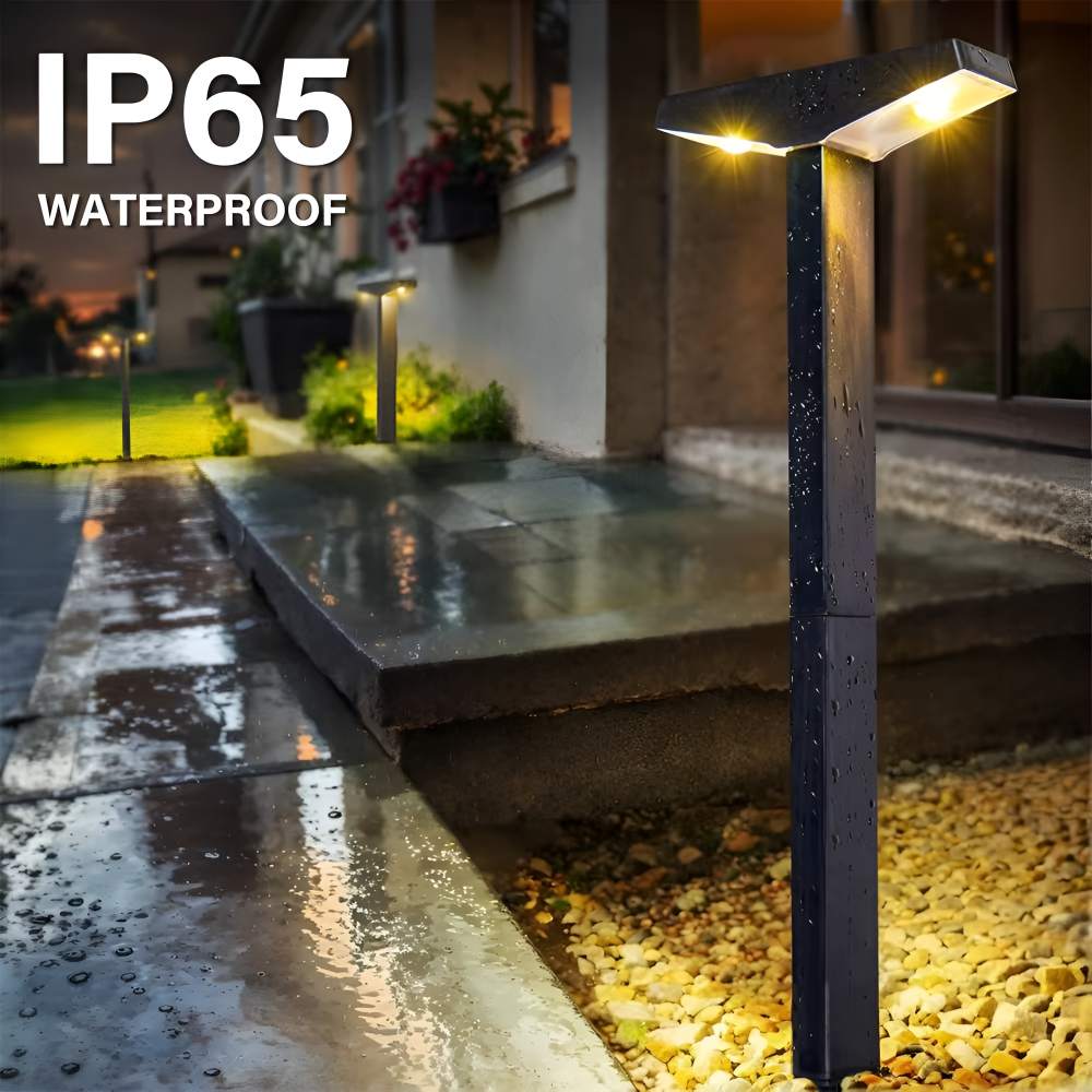 Solar Lampe Außen 4 Stück Wasserdicht IP65 Gartenweg Terrasse 60cm | Sansoti