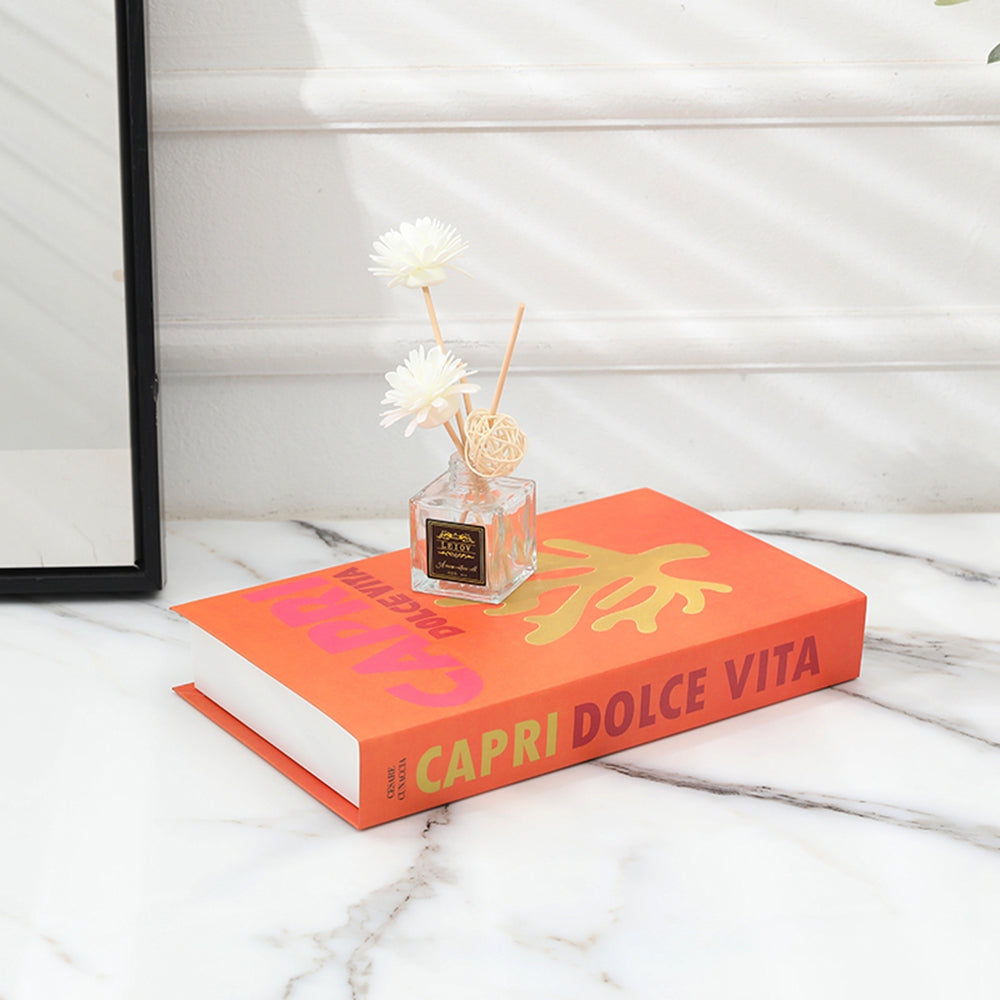 Decorative Book Cover Paper 26x17x4cm Modern Interior Accent Coffee Table Decoration Stylish Home Design | Sansoti