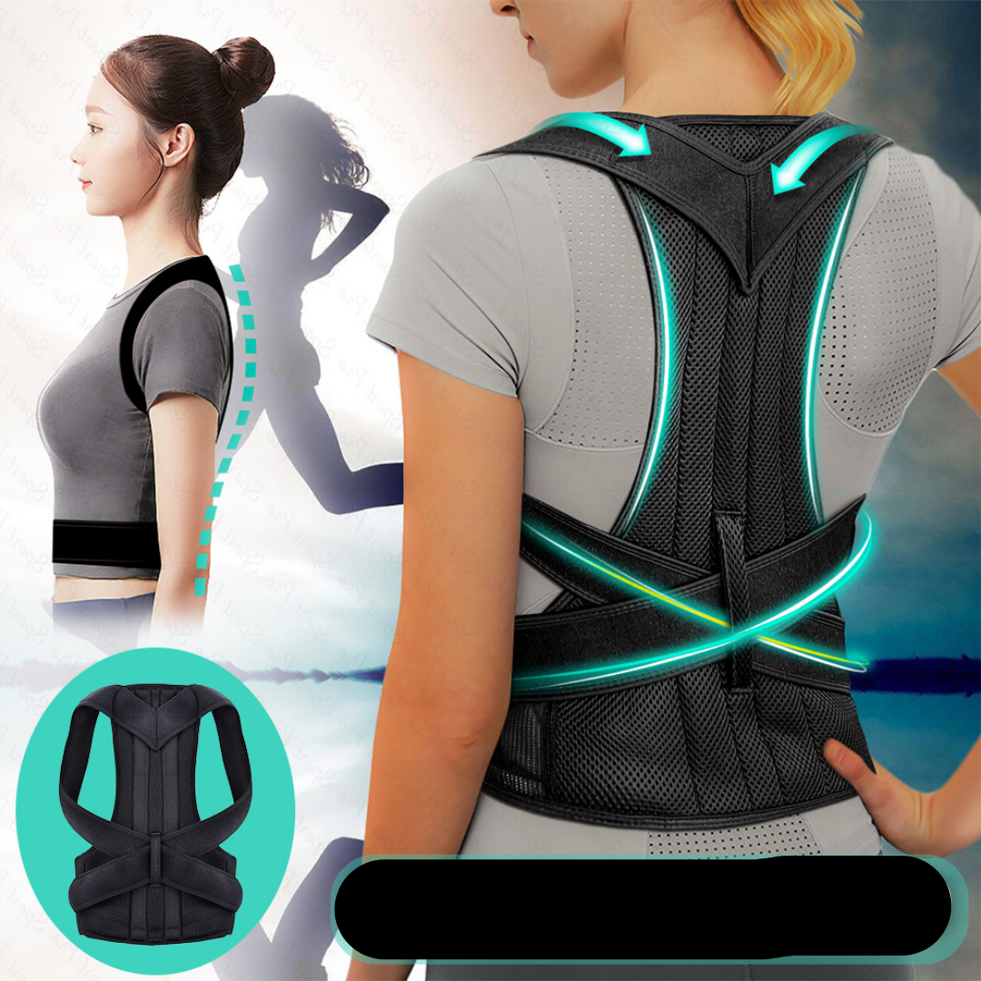 Ergonomic Posture Corrector for Shoulders and Back - Adjustable and Breathable - Unisex Posture Brace | Sansoti