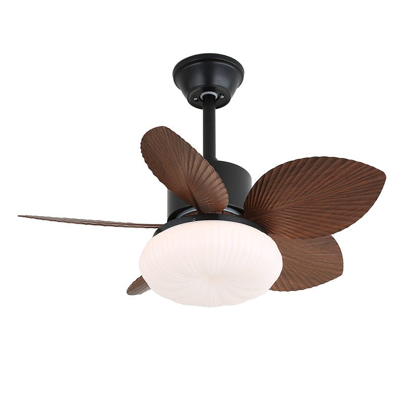Deckenventilator mit Beleuchtung — Tropisches Holzdesign — Ø75 cm — 6-Stufen Steuerung | Sansoti