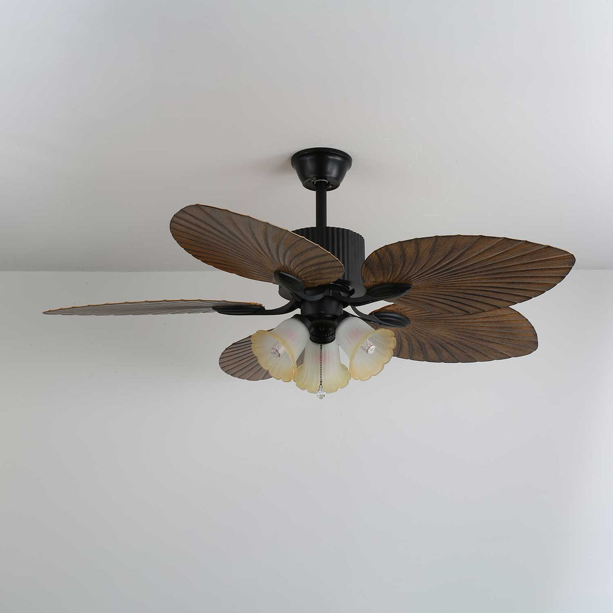 Deckenventilator Palm Whisper Vintage mit integrierter Beleuchtung 132 cm | Sansoti