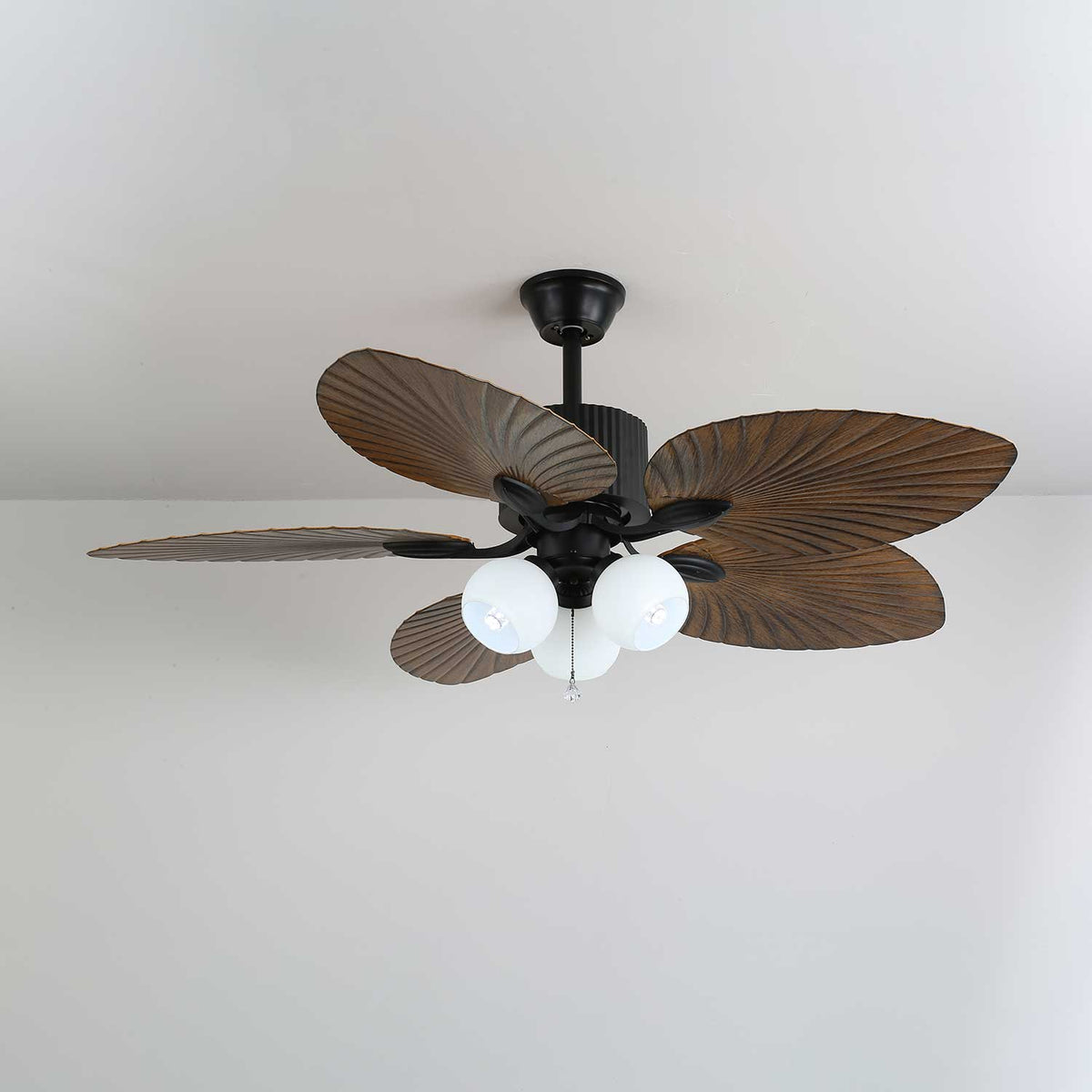 Deckenventilator Palm Whisper Vintage mit integrierter Beleuchtung 132 cm | Sansoti