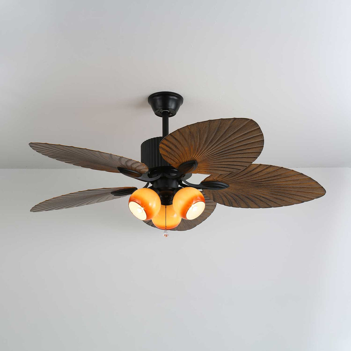 Deckenventilator Palm Whisper Vintage mit integrierter Beleuchtung 132 cm | Sansoti