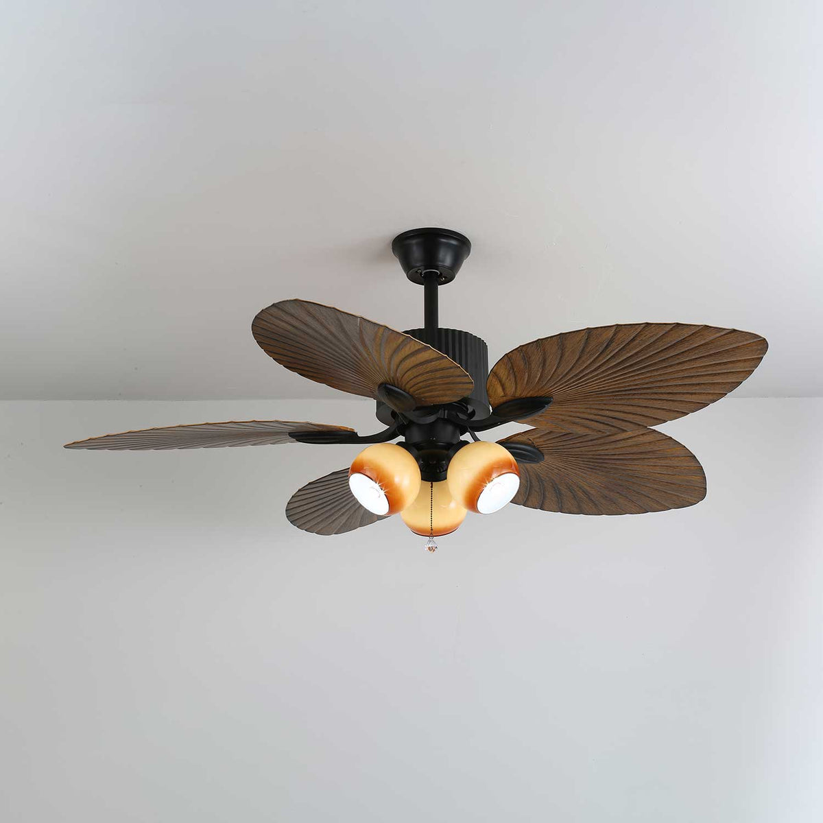 Deckenventilator Palm Whisper Vintage mit integrierter Beleuchtung 132 cm | Sansoti