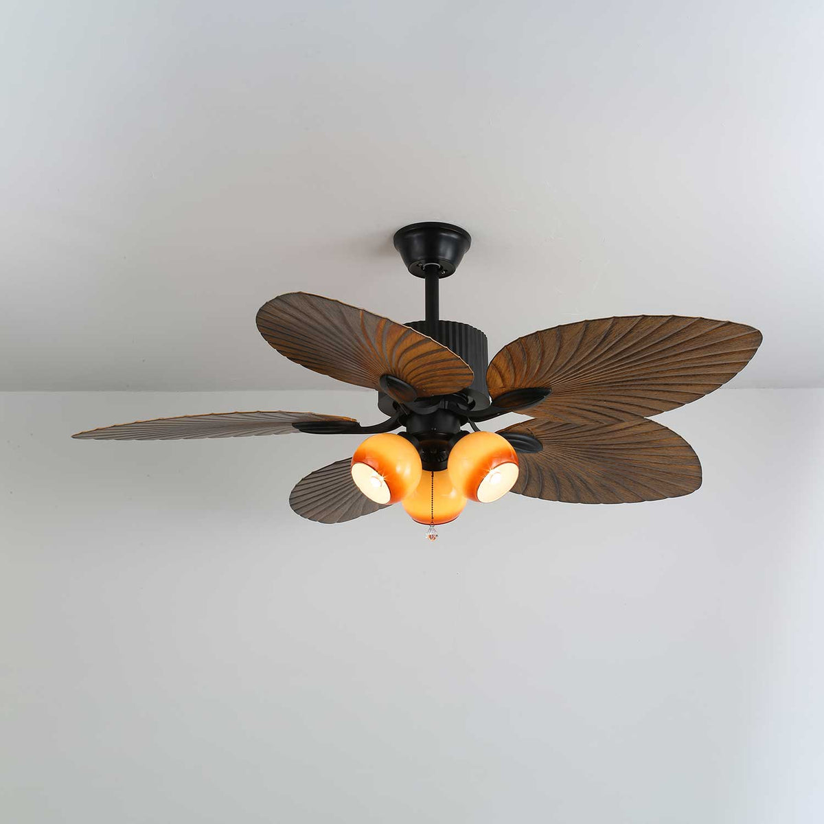 Deckenventilator Palm Whisper Vintage mit integrierter Beleuchtung 132 cm | Sansoti