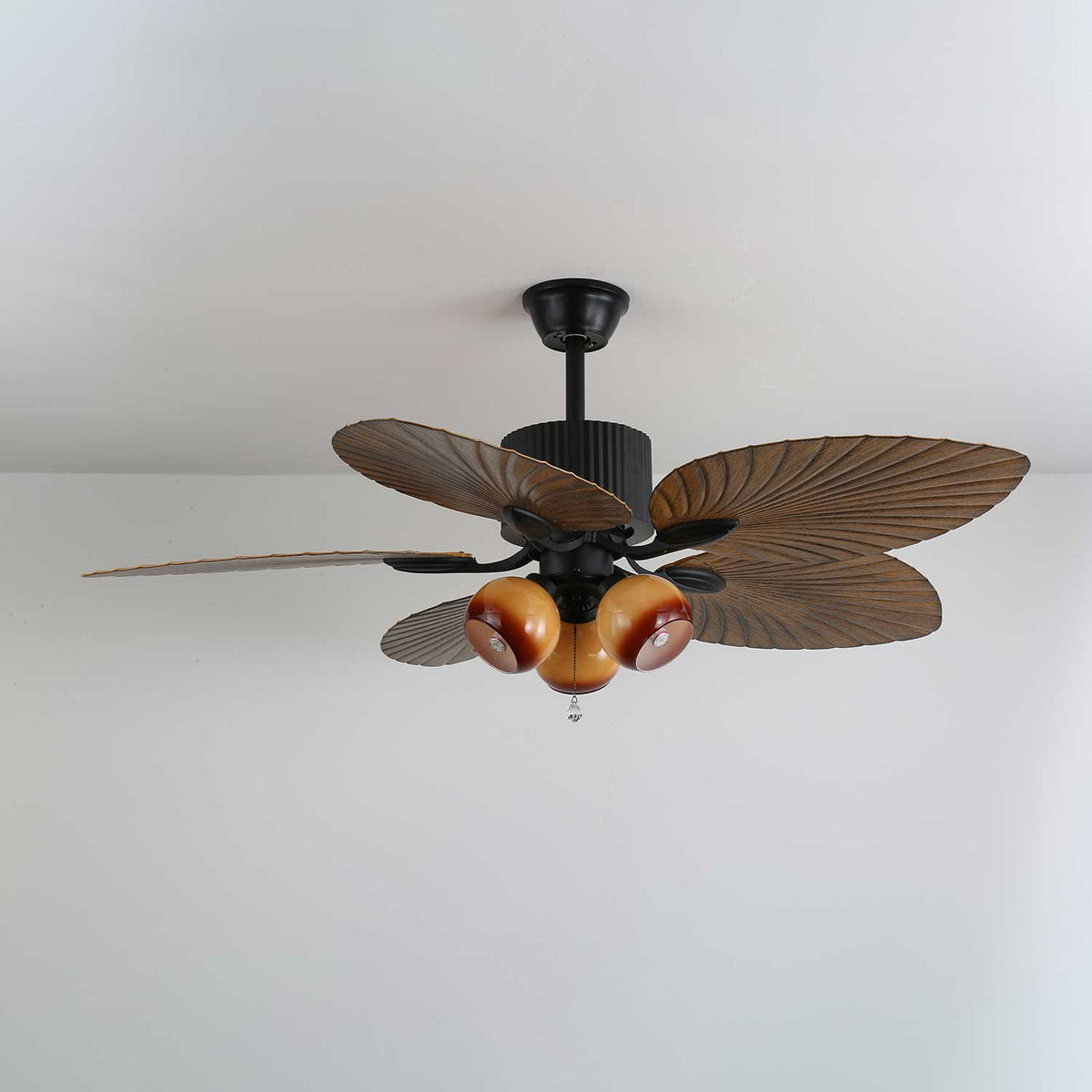 Deckenventilator Palm Whisper Vintage mit integrierter Beleuchtung 132 cm | Sansoti