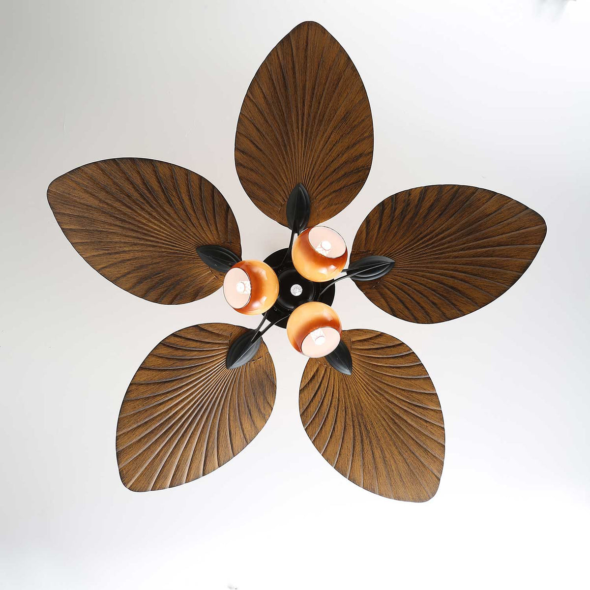 Deckenventilator Palm Whisper Vintage mit integrierter Beleuchtung 132 cm | Sansoti