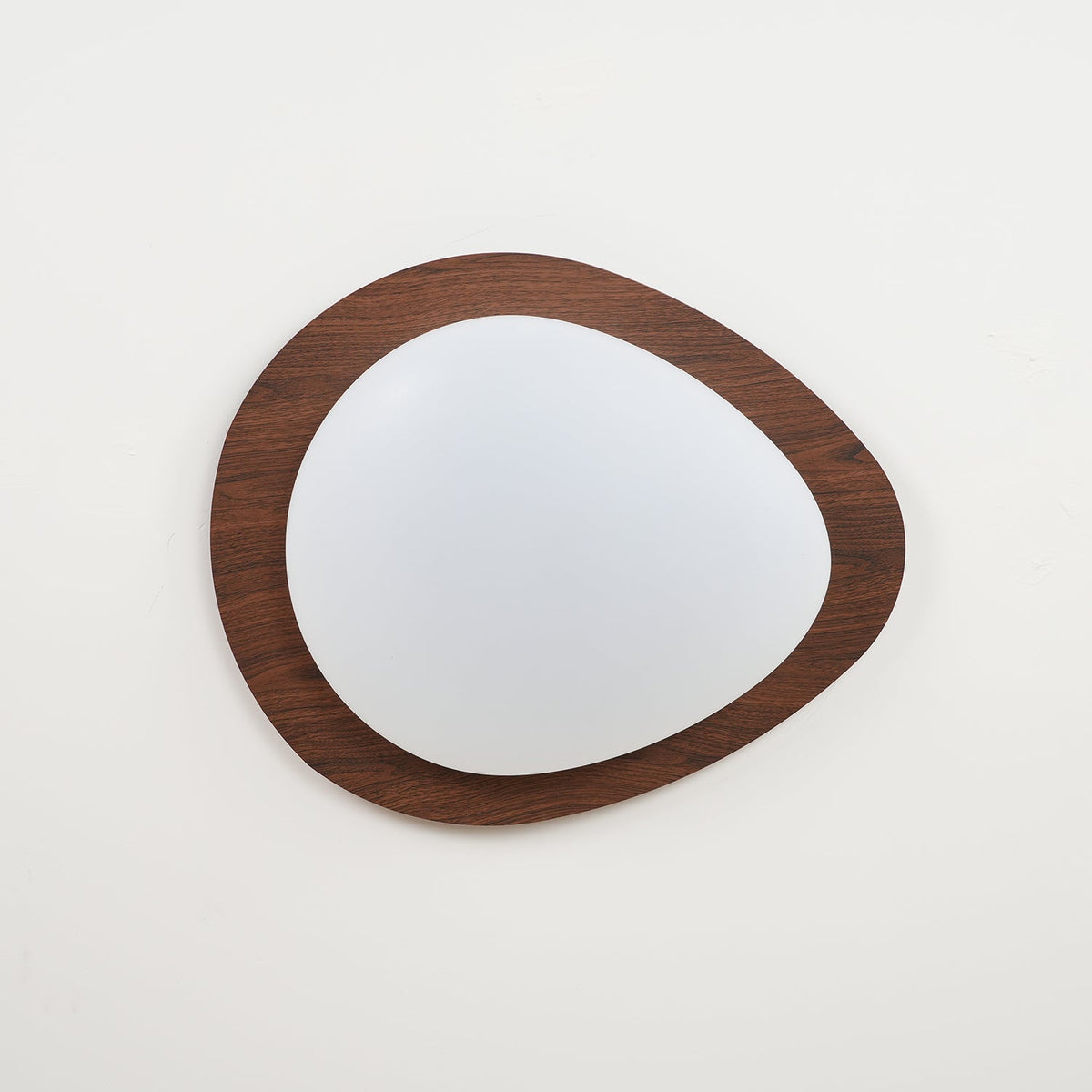 Deckenleuchte im organischen Kieseldesign mit Holzoptik, LED, Acryl und warmem Licht für Wohnzimmer und Esszimmer | Sansoti