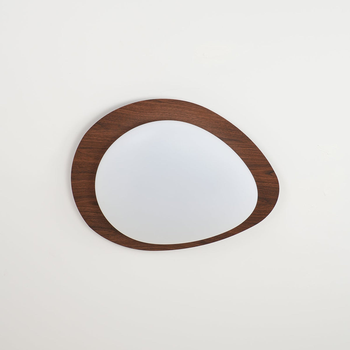 Deckenleuchte im organischen Kieseldesign mit Holzoptik, LED, Acryl und warmem Licht für Wohnzimmer und Esszimmer | Sansoti