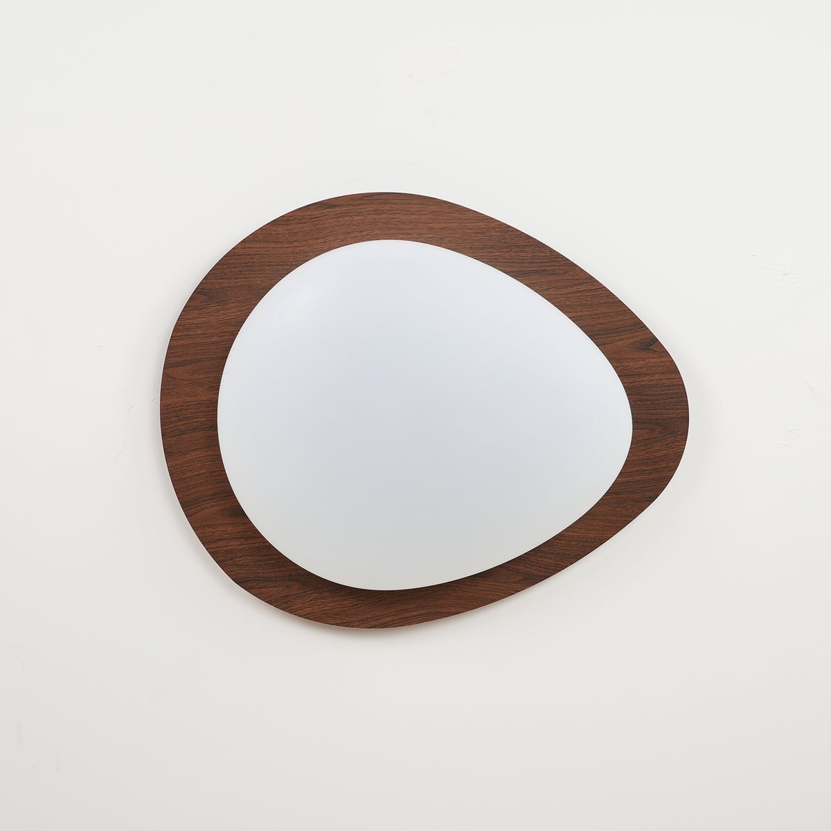 Deckenleuchte im organischen Kieseldesign mit Holzoptik, LED, Acryl und warmem Licht für Wohnzimmer und Esszimmer | Sansoti