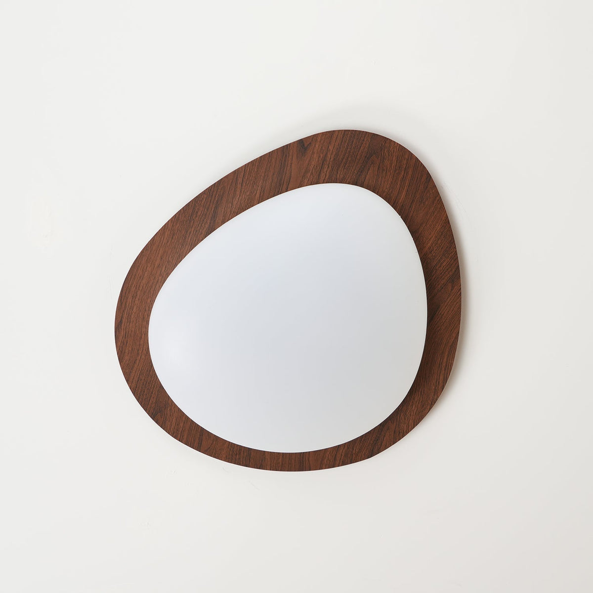 Deckenleuchte im organischen Kieseldesign mit Holzoptik, LED, Acryl und warmem Licht für Wohnzimmer und Esszimmer | Sansoti