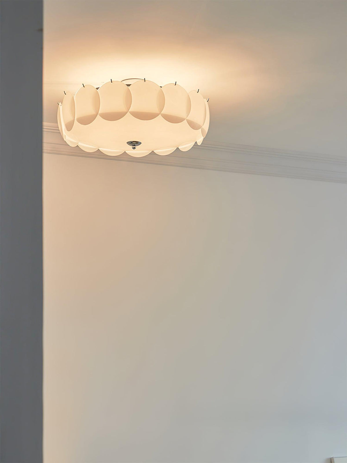 Kroonluchter Glazen Schijven Metaal Koper Woonkamer Eetkamer E14 Ø40 Ø50 Ø60cm Hanglamp Vintage Sfeerlamp Plafondlamp | Sansoti