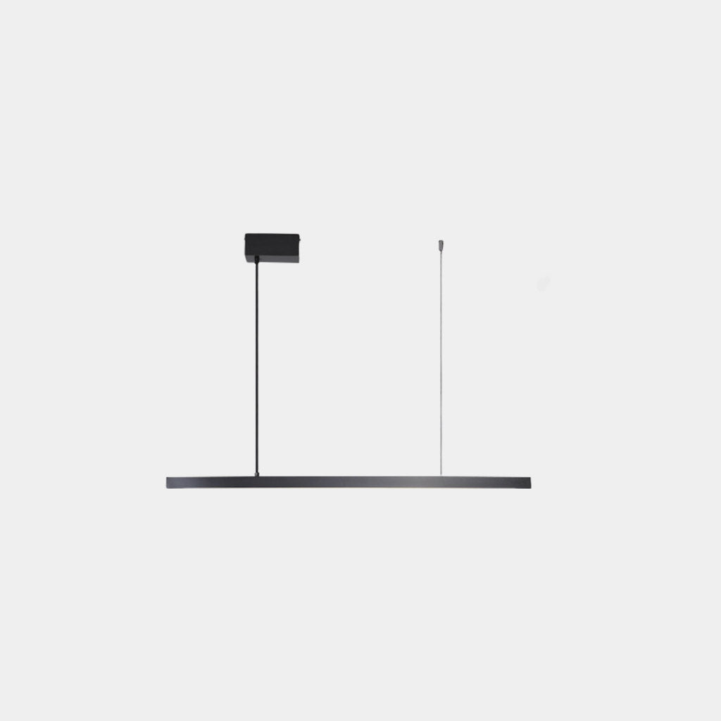 Pendant Light Brass Linear Dimmable LED, Black / Gold