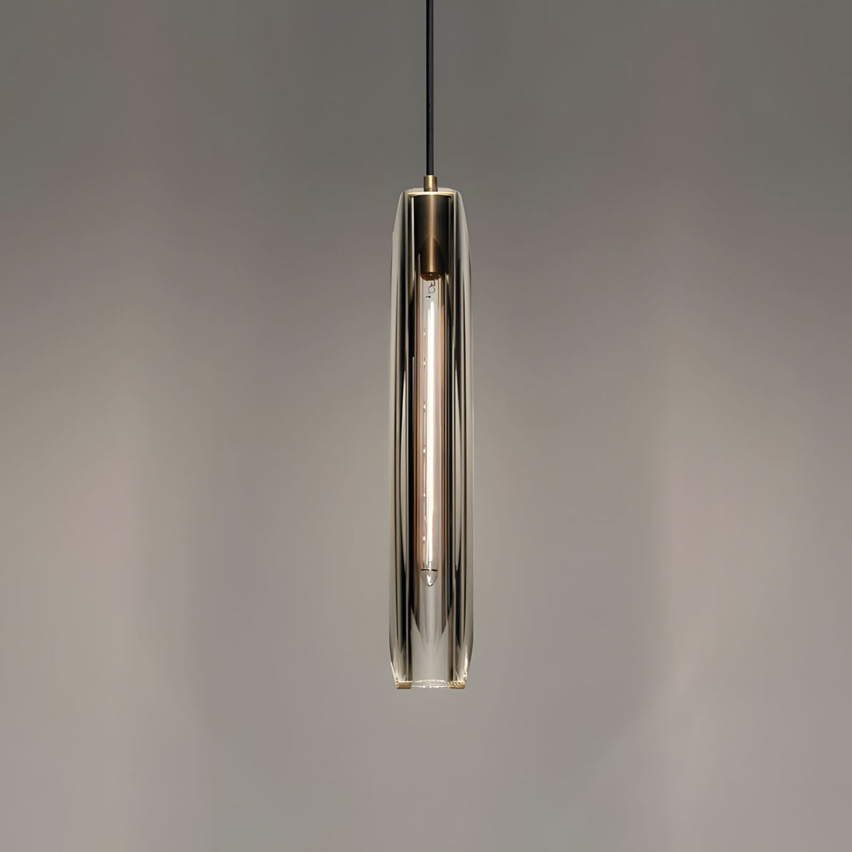 Post Moderne Messing Hanglamp Met K9 Kristal En Verstelbare Kabel | Sansoti