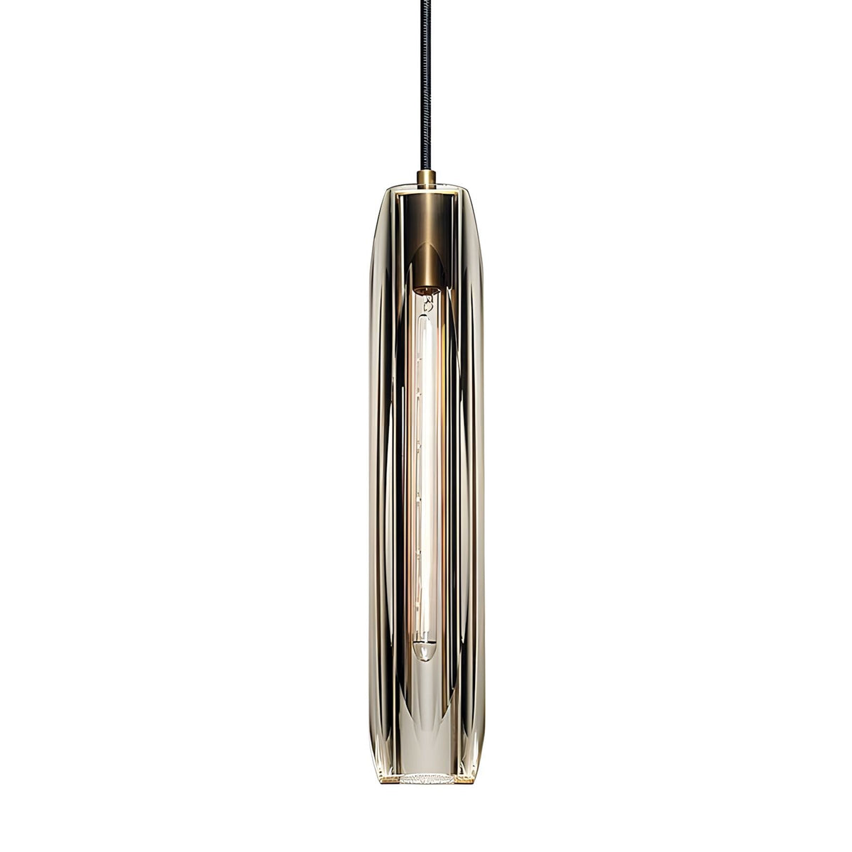 Post Moderne Messing Hanglamp Met K9 Kristal En Verstelbare Kabel | Sansoti