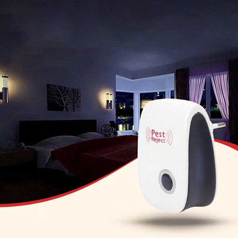 Ultrasonic Pest Repeller Set 22-65 kHz Silent Safe Plug-In Pest Control for Home Kitchen | Sansoti