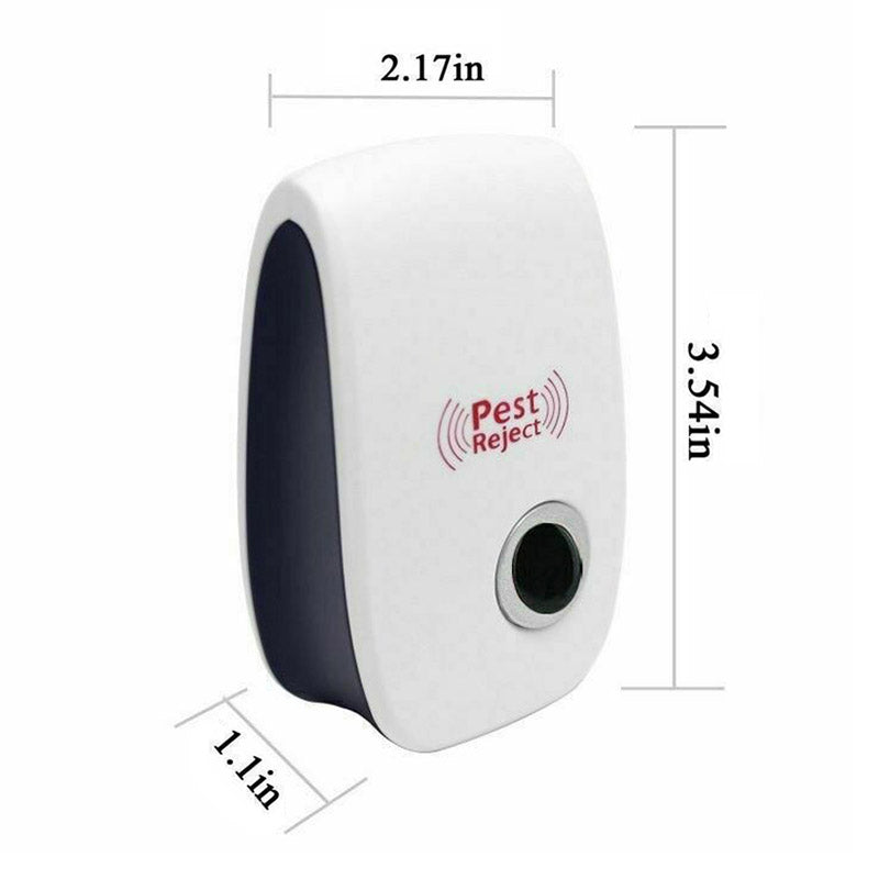 Ultrasonic Pest Repeller Set 22-65 kHz Silent Safe Plug-In Pest Control for Home Kitchen | Sansoti