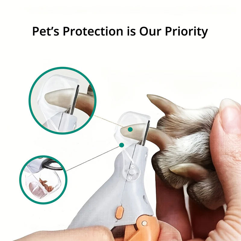 Dog Nail Clippers with LED Light Safe Trimming Pet Nail Care Stainless Steel Trimmer Pedicure | Sansoti