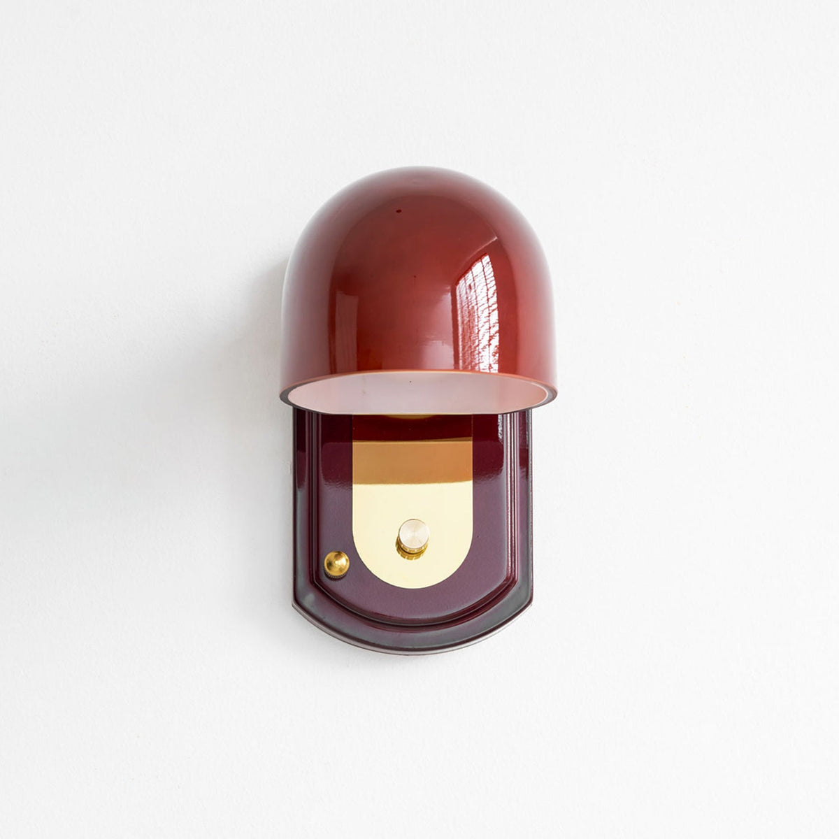 Vintage Wandleuchte mit rotem Glasschirm — Stimmungsvolle Retro-Beleuchtung für Wohnzimmer & Esszimmer | Sansoti
