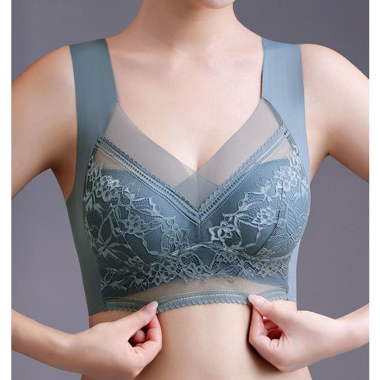 Push-Up Bra with Lace Wireless Wire-Free Supportive Comfortable Breathable Stretch Women's Lingerie Elastic | Sansoti