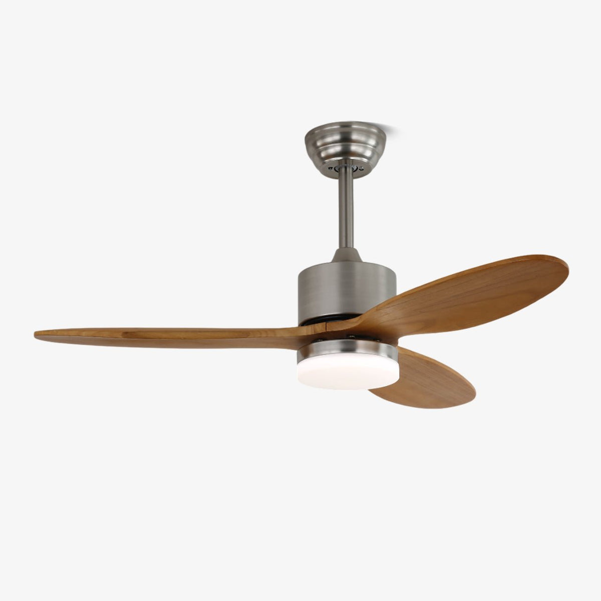 Elara Deckenventilator mit Beleuchtung — Minimalistisches Design mit Holzflügeln für optimale Luftzirkulation | Sansoti